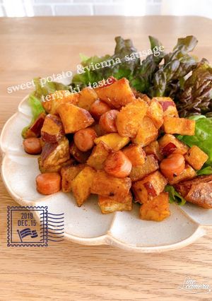 さつま芋とウィンナーのコロコロ照焼き-レシピのメイン写真