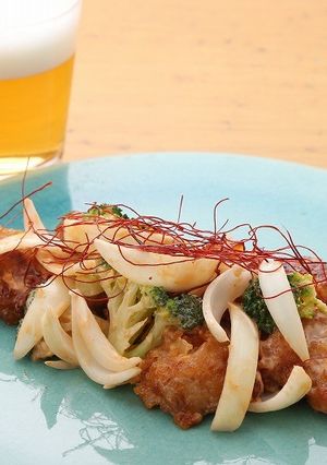 スマイルボールとグリルチキンの鶏マヨ-レシピのメイン写真