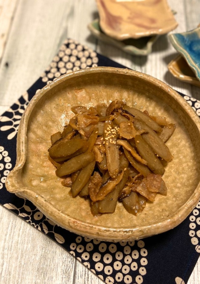 豚バラで許して☆牛蒡と椎茸のしぐれ煮-レシピのメイン写真