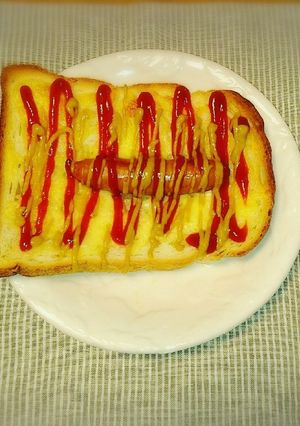 ハットグみたいなトースト-レシピのメイン写真