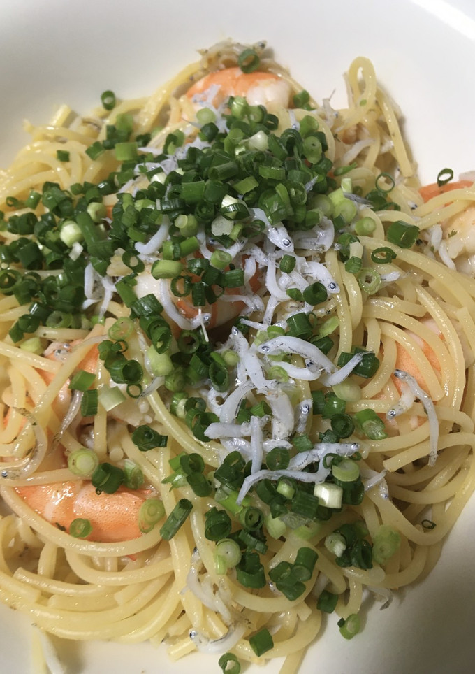 簡単　しらすのアヒージョパスタ-レシピのメイン写真