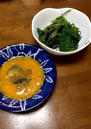 ほうれん草つけ生卵-レシピのメイン写真