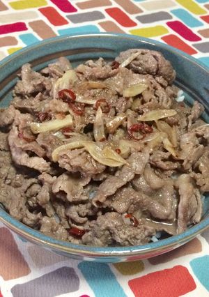 超簡単☆スタミナペペロンチーノ丼-レシピのメイン写真