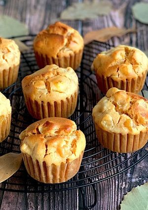 りんごとクリームチーズの玄米粉マフィン-レシピのメイン写真