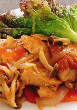 簡単！鶏むね肉のバタポン焼き-レシピのメイン写真