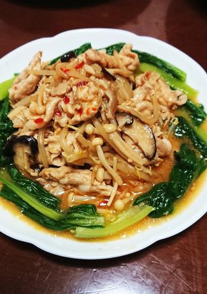 豚しゃぶ肉ときのこの坦々炒め煮⭐-レシピのメイン写真