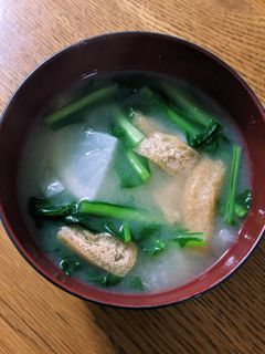 カブと油揚げの味噌汁-レシピのメイン写真