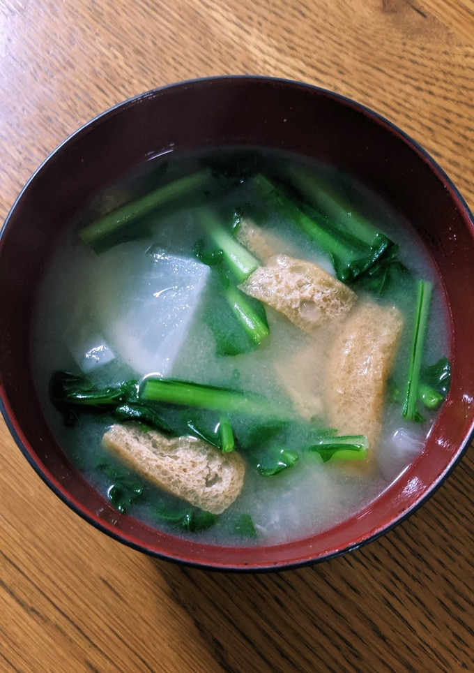 カブと油揚げの味噌汁-レシピのメイン写真