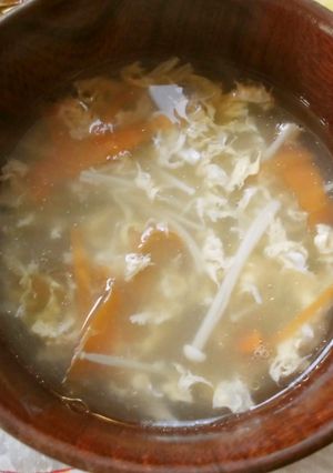 端切れお野菜のかきたまスープ♪-レシピのメイン写真