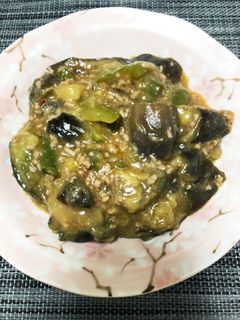 茄子とピーマンの肉味噌炒め-レシピのメイン写真