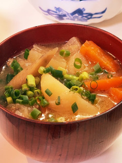 豚汁定食用の主菜系豚汁-レシピのメイン写真