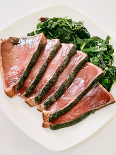 金時草と戻り鰹のたたき-レシピのメイン写真