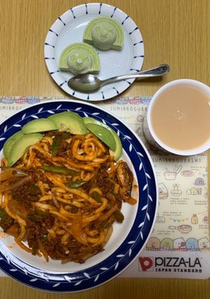 MrsWongちのナポリタン風焼きうどん-レシピのメイン写真