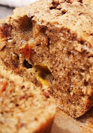 ほうじ茶と固めな柿のパウンドケーキ-レシピのメイン写真