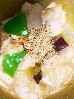 全てレンジ鶏胸肉根菜の坦々ごま炒め煮-レシピのメイン写真