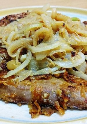 豚レバーの生姜焼、衣つき!-レシピのメイン写真
