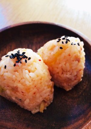 キムチ鯵(味)おにぎり-レシピのメイン写真