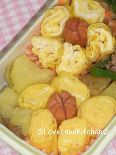 お弁当に♪卵焼きでお花畑✿✿-レシピのメイン写真