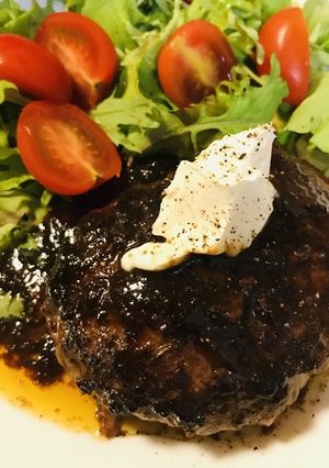 合挽き肉のハンバーグ●ケチャ＆トンソース-レシピのメイン写真