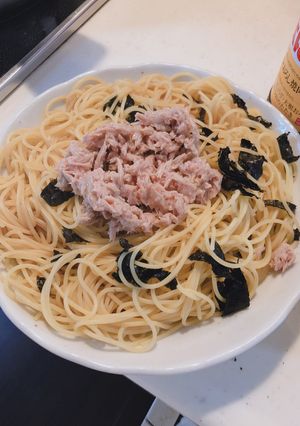簡単！楽したい昼に最適！ツナポン酢パスタ-レシピのメイン写真
