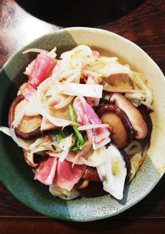 和風顆粒だしと生うどんで焼きうどん★☆-レシピのメイン写真