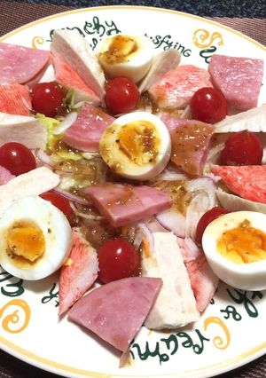 カニカマ&トマタマサラダ-レシピのメイン写真