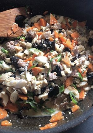 キクラゲの炒り豆腐-レシピのメイン写真