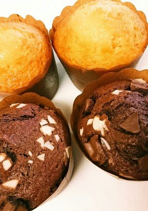 ホットケーキミックスでしっとりマフィン！-レシピのメイン写真