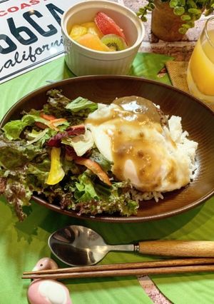 ハワイアン野菜たっぷりロコモコ丼-レシピのメイン写真
