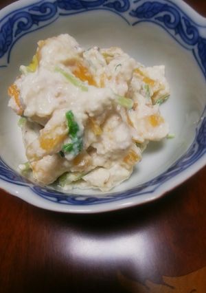 柿と水菜の白和え-レシピのメイン写真