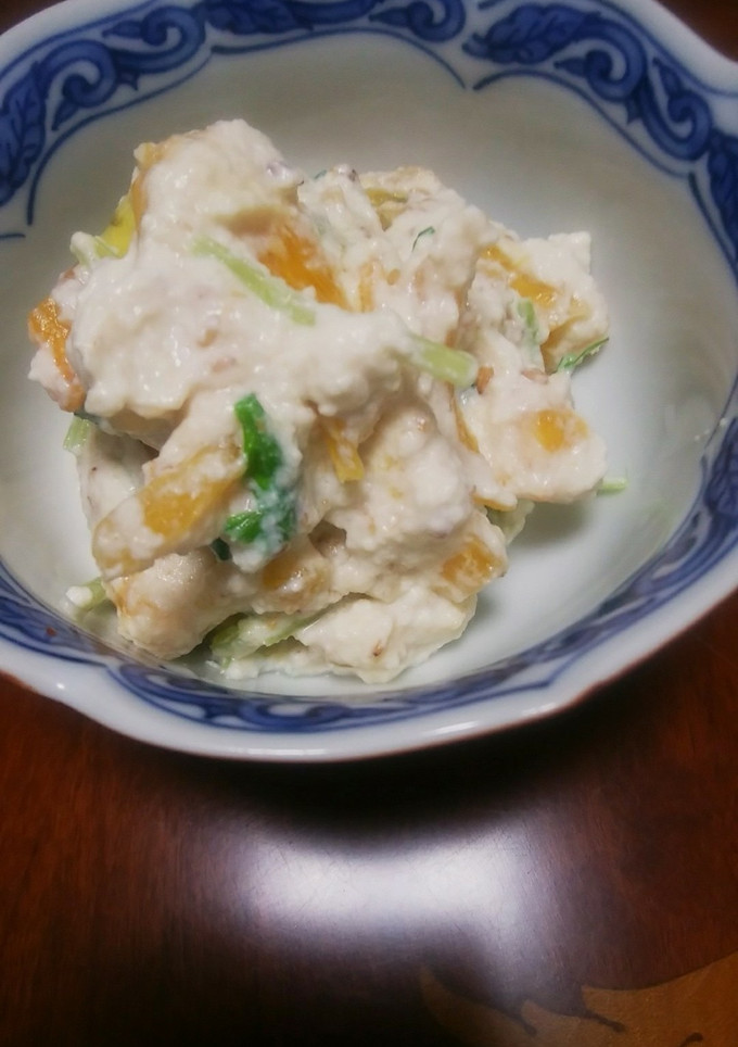 柿と水菜の白和え-レシピのメイン写真
