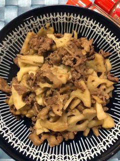 レンコンと牛肉のきんぴら-レシピのメイン写真