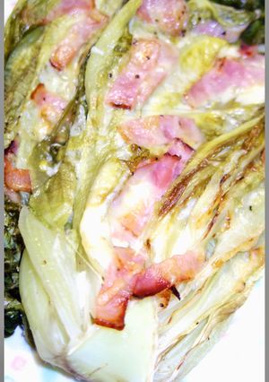 ロメインレタスの簡単オーブンチーズ焼き-レシピのメイン写真