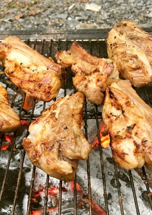キャンプ飯　スペアリブ　(バーベキュー)-レシピのメイン写真