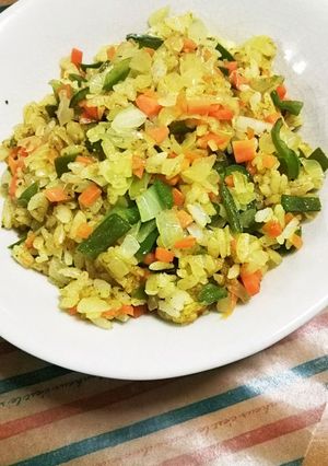 ヴィーガン カレーピラフ-レシピのメイン写真
