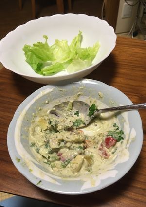 ワカモレguacamoleの手巻きサラダ-レシピのメイン写真