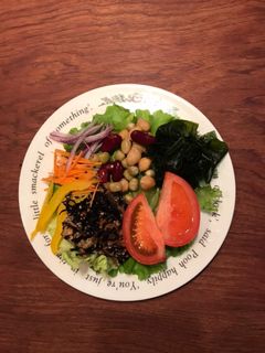 三色のお豆さんとひじきのサラダ-レシピのメイン写真