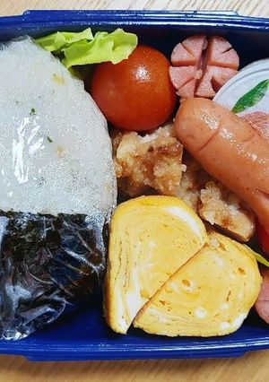 超絶簡単★秋のどんぐりおにぎりのお弁当-レシピのメイン写真