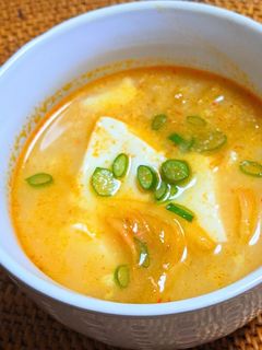 白菜と豆富の旨辛スープ-レシピのメイン写真