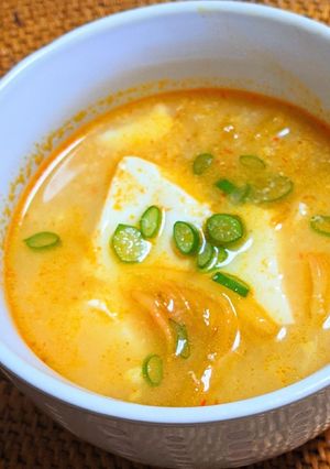 白菜と豆富の旨辛スープ-レシピのメイン写真