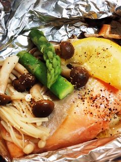 簡単!鮭ときのこのホイル焼き-レシピのメイン写真
