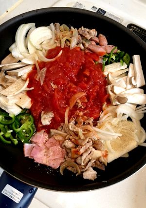 ワン鍋パスタ♡時短料理♡やってみた企画-レシピのメイン写真