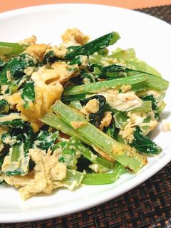 【龍愛】青菜のたまご炒め-レシピのメイン写真