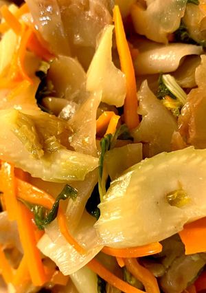 簡単！セロリとザーサイの胡麻油炒め-レシピのメイン写真