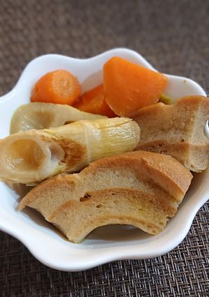 美味しい☆筍と人参と車麩の炒め煮-レシピのメイン写真
