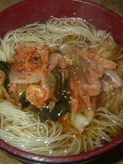 キムチにゅうめん-レシピのメイン写真