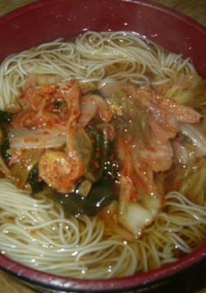 キムチにゅうめん-レシピのメイン写真
