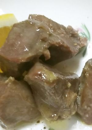 ずり(砂肝)のアビージョレモン風味-レシピのメイン写真