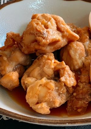 鶏手羽元と半熟卵のポン酢煮-レシピのメイン写真