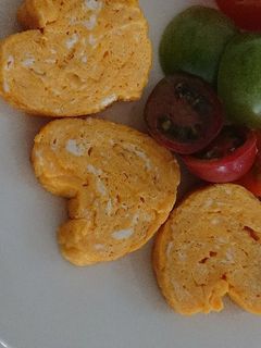ハートの卵焼き 簡単-レシピのメイン写真